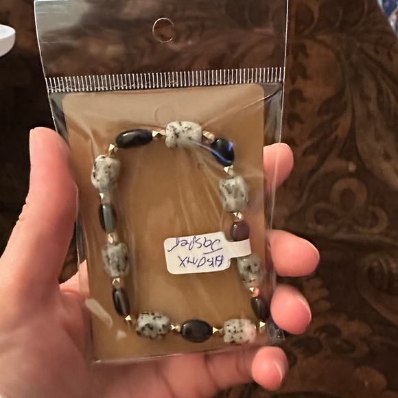 Black onyx and Jasper bracelet handmade - Picture 5 of 5